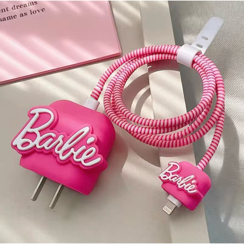 Capa Para Carregador Fonte USB-C Com Espiral Case De Silicone Para Cabo IPhone