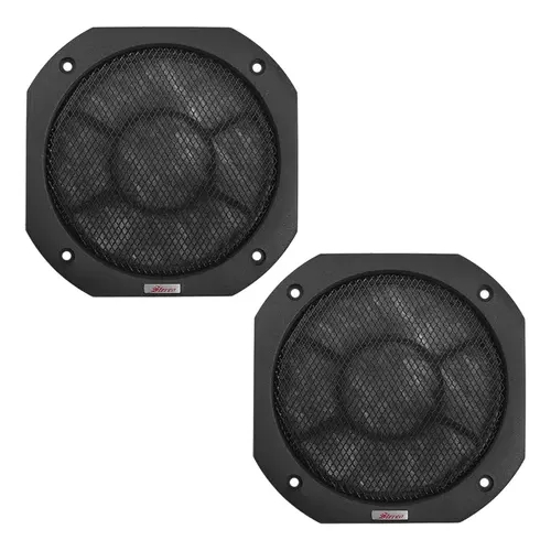 Kit 02 Tela Alto Falante Com Forro Prata 6 Sem Friso Preto Permak