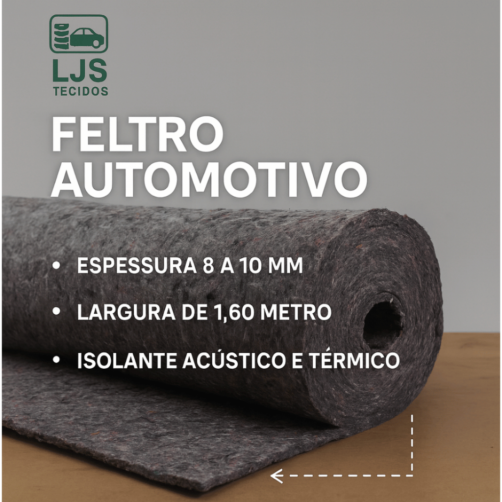 Feltro Assoalho Automotivo Isolante Acústico e Térmico 1,60m Largura em Oferta na Shopee