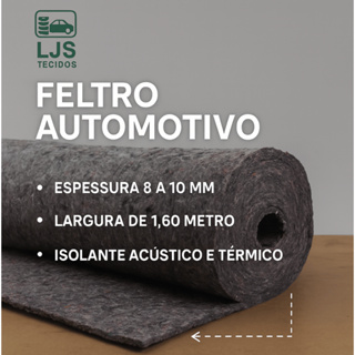 Feltro Assoalho Automotivo Isolante Acústico e Térmico 1,60m Largura em Oferta na Shopee