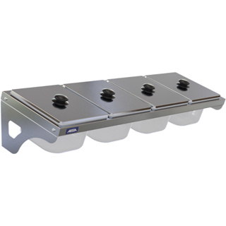 Condimentadora de Parede 4 Cubas Acrílico 1/6 100mm - Aisa em Oferta na Shopee