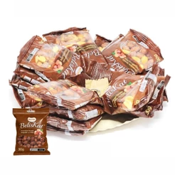Espeto c/ 20 Pacotes Amendoim Torrado Salgado Com Pele 30g - Pacote com 600g - Beliskat