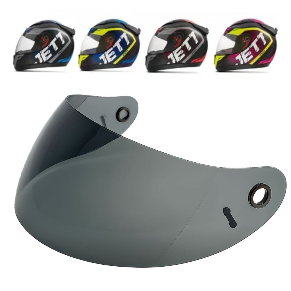 Viseira Capacete Pro Tork Jett Evo Line Antirrisco Fume Cristal em Oferta na Shopee