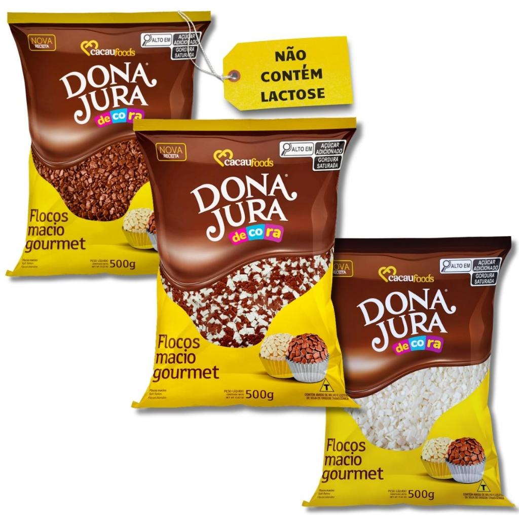 Granulado Flocos Brigadeiro Gourmet Sem Lactose 500g em Oferta na Shopee