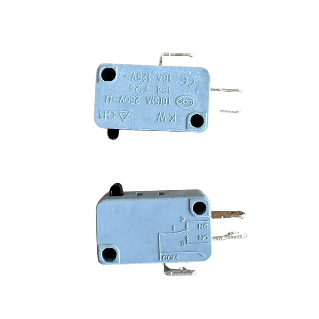 KIT 2 CHAVE MICRO SWITCH MICROONDAS 16A 250VAC 3 TERMINAIS