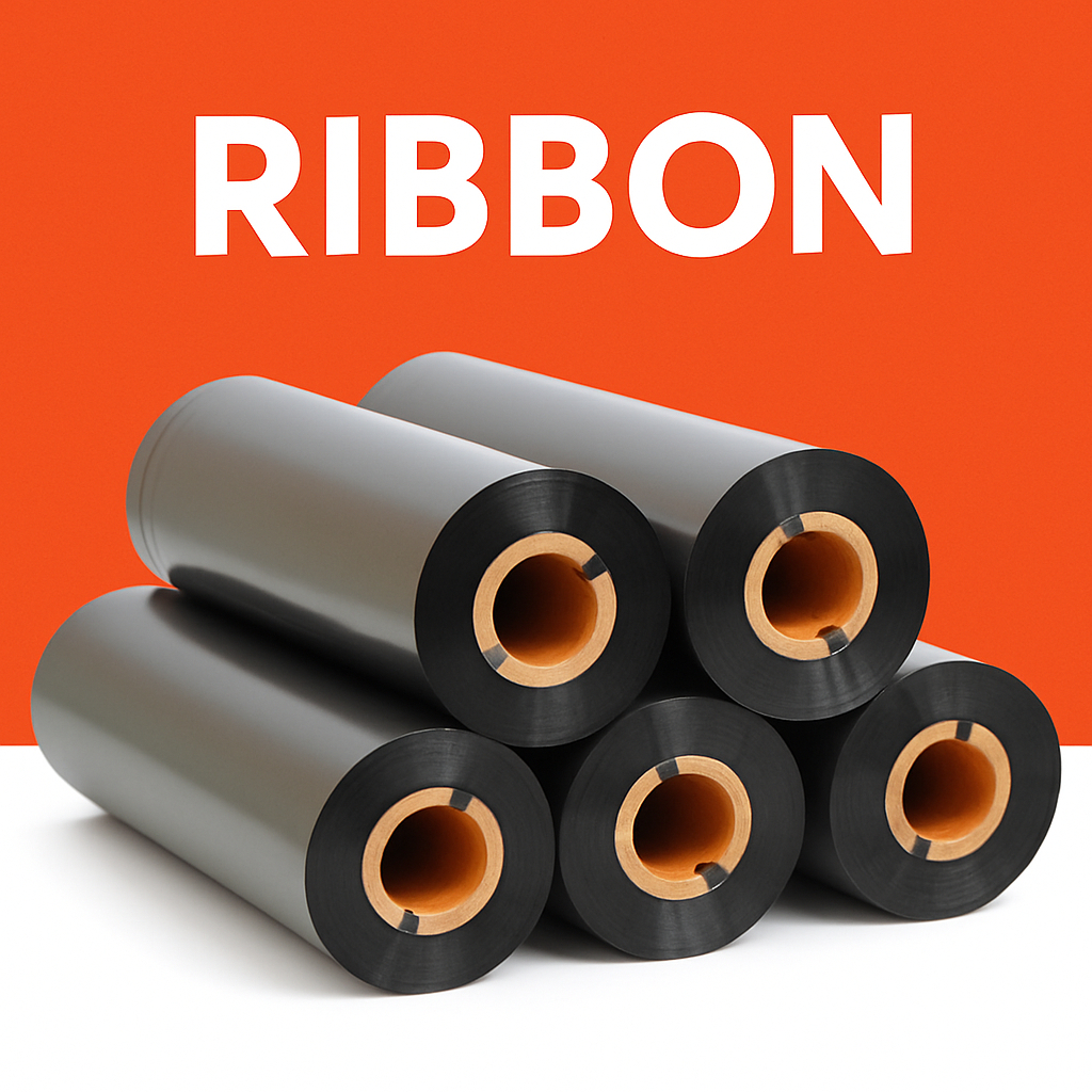 Ribbon 110x74 Cera – Caixa com 5 Unidades para Impressora Térmica