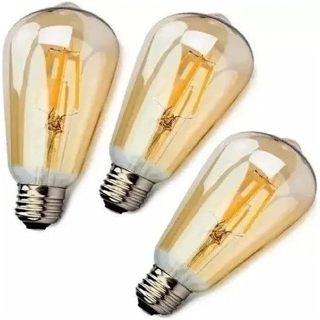 Kit 3 Lampadas Filamento Led Vintage Retro 4w Quente St64 em Oferta na Shopee