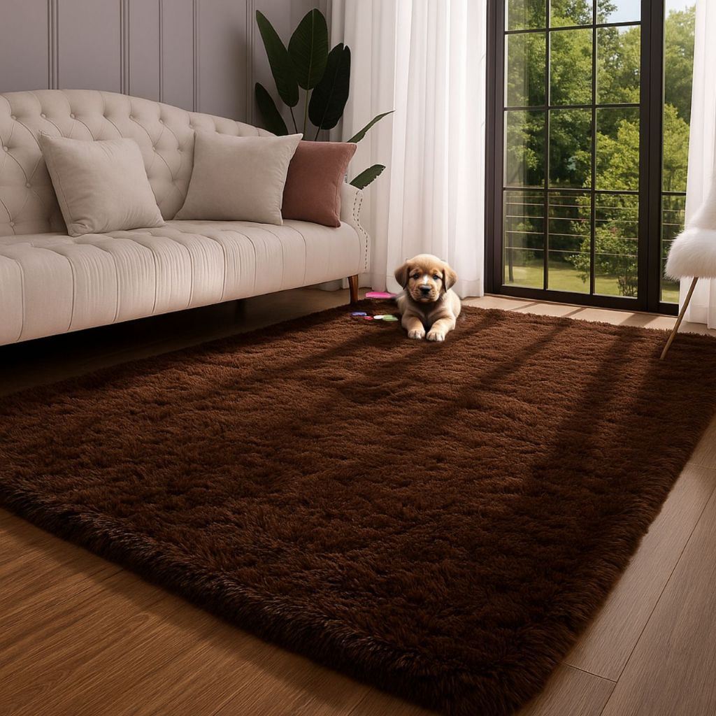 Tapete Felpudo  Shaggy Premium 1,00 x 1,50Mt Para Sala e Quarto em Oferta na Shopee