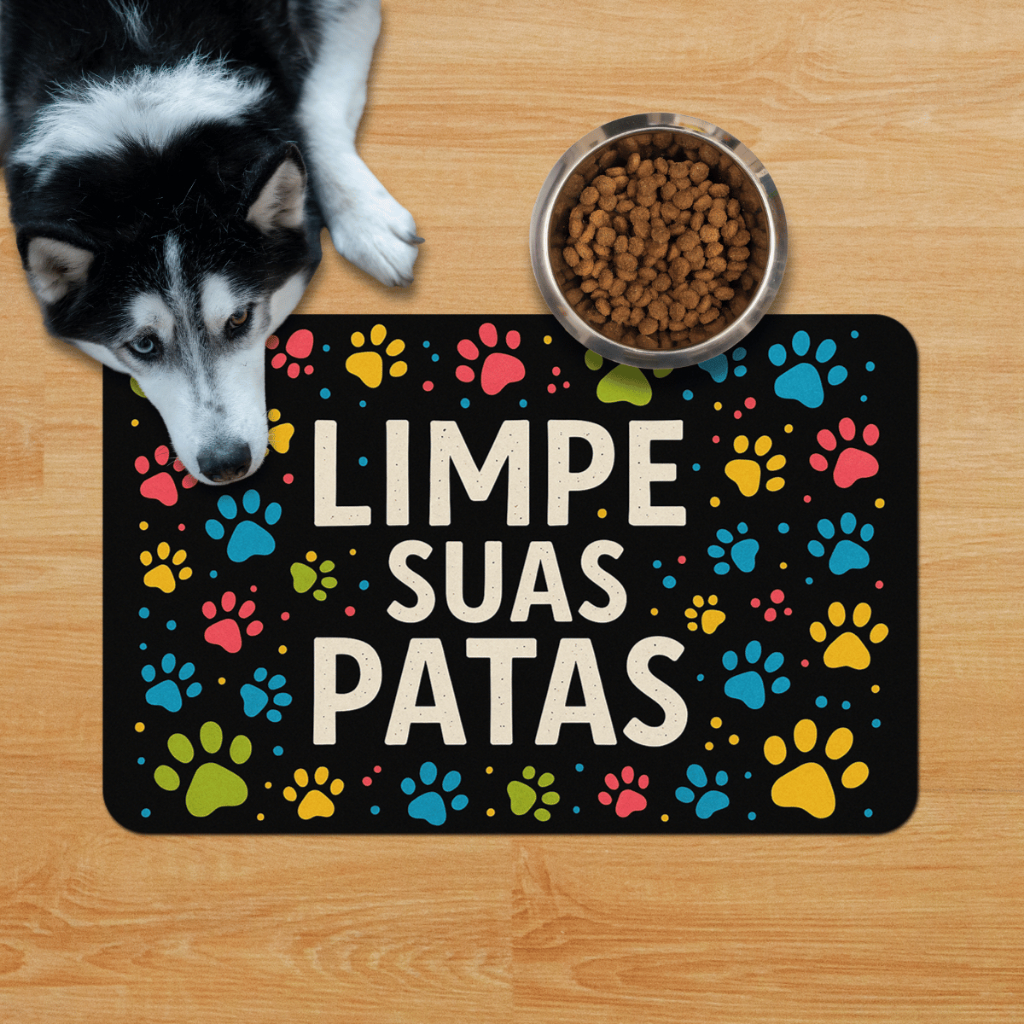 Tapete Comedouro Cachorro Decorativo Pet 55x35cm em Oferta na Shopee