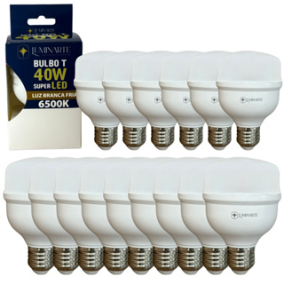 Kit 15 Lâmpadas Led 40W Bulbo 6500k Branco Frio(LUZ BRANCA) E27 Bivolt Inmetro Econômica - Luminarte em Oferta na Shopee