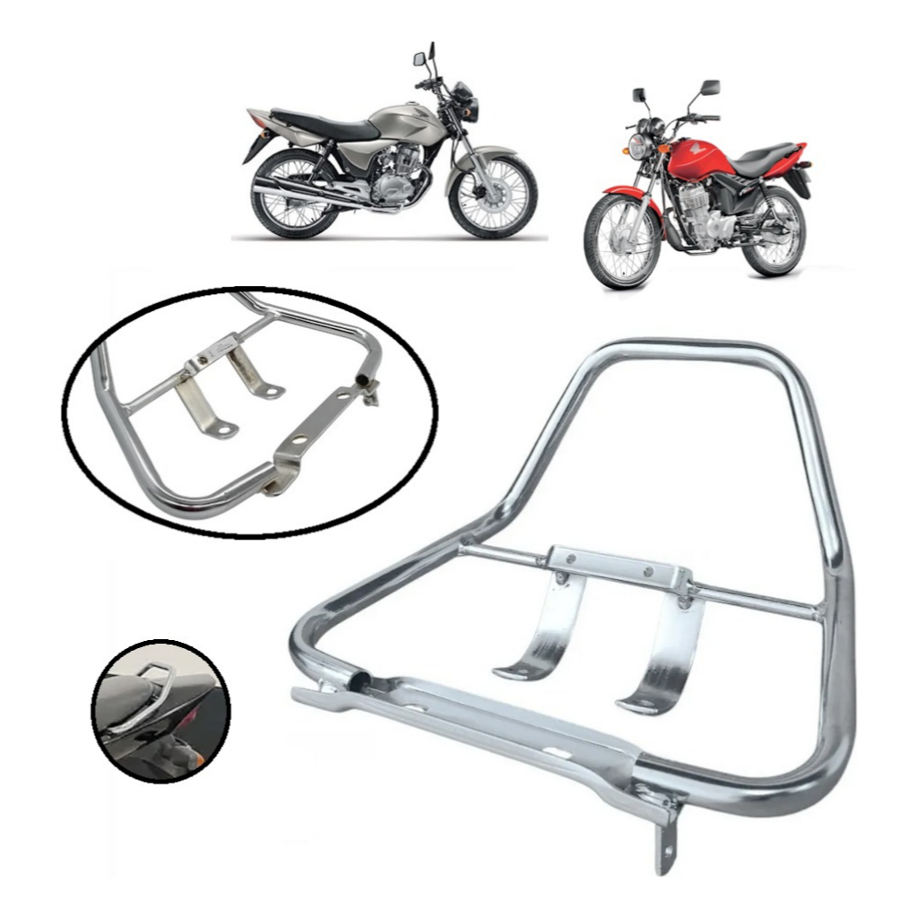 Alça Traseira Vertical Titan 125 2000/2004 Fan 125 2005/2008 em Oferta na Shopee