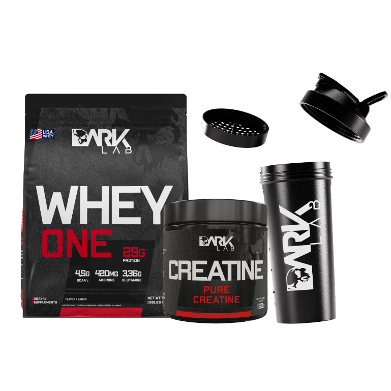 Whey Protein One Refil 900g + Creatina Monohidratada Pura 150g + Coqueteleira Fuse 700ml D...