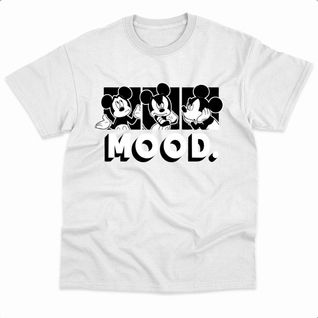 Camiseta Mickey Mouse Disney Mood T-shirt Moda Estilo 100% Algodão Premium Unissex
