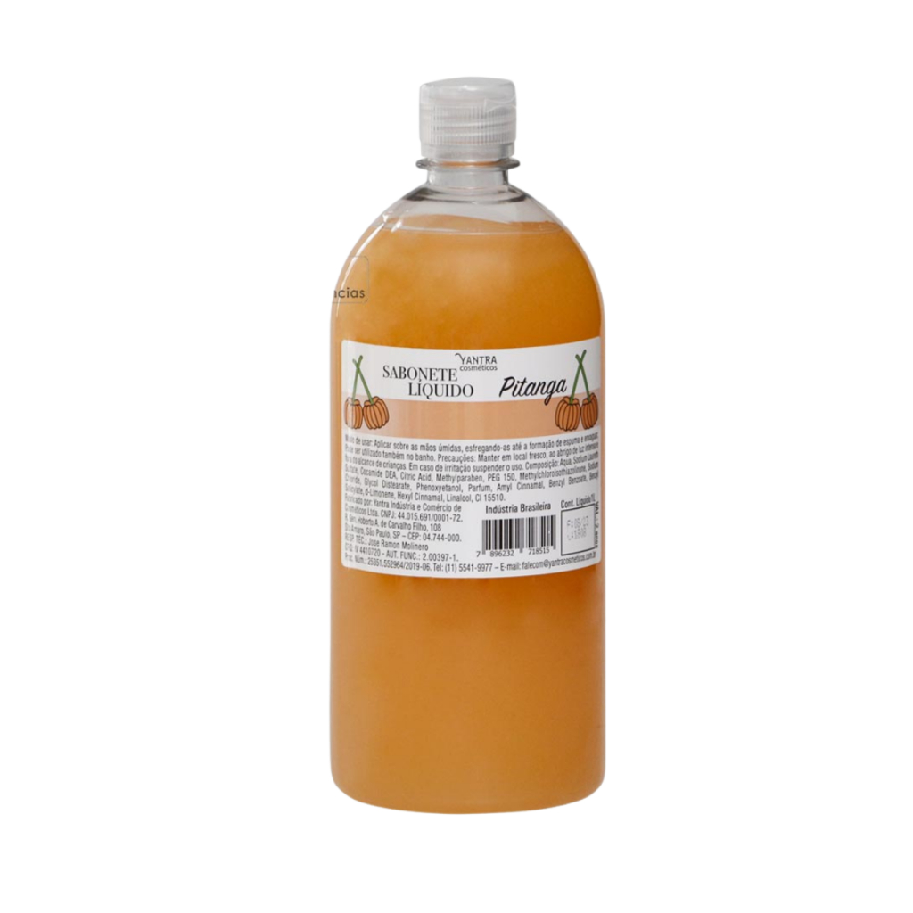 Sabonete Líquido Pitanga ( 1 litro ) Yantra Cosméticos -