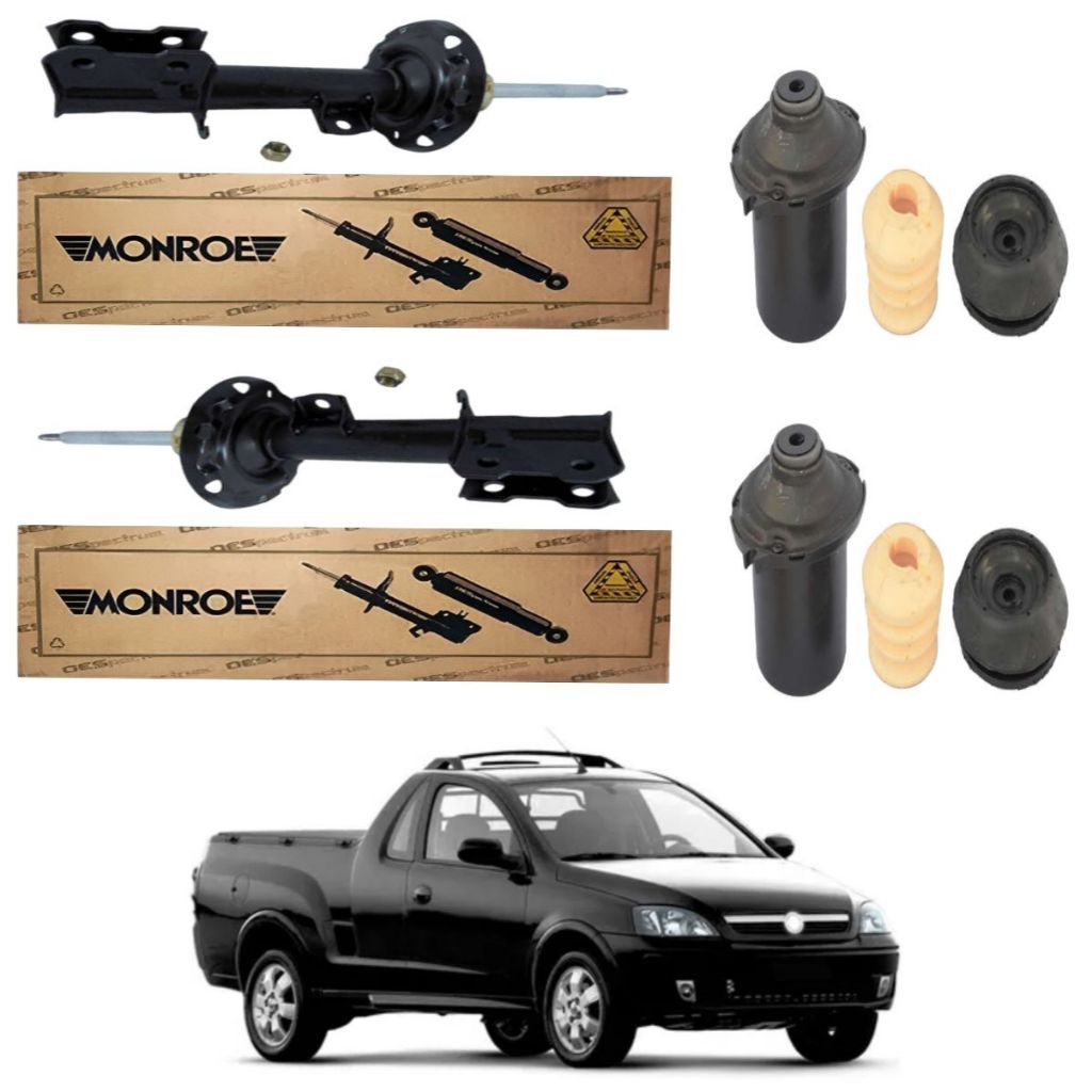 PAR AMORTECEDOR DIANTEIRO MONTANA 2004 A 2010 MONROE + KIT