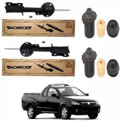 PAR AMORTECEDOR DIANTEIRO MONTANA 2004 A 2010 MONROE + KIT