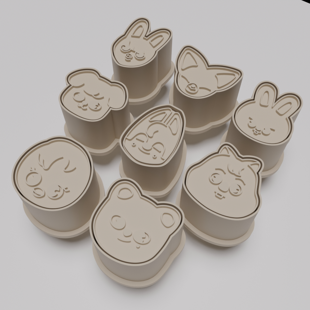 Ejetor e modelador de docinhos/brigadeiro - Stray kids personagens em Oferta na Shopee