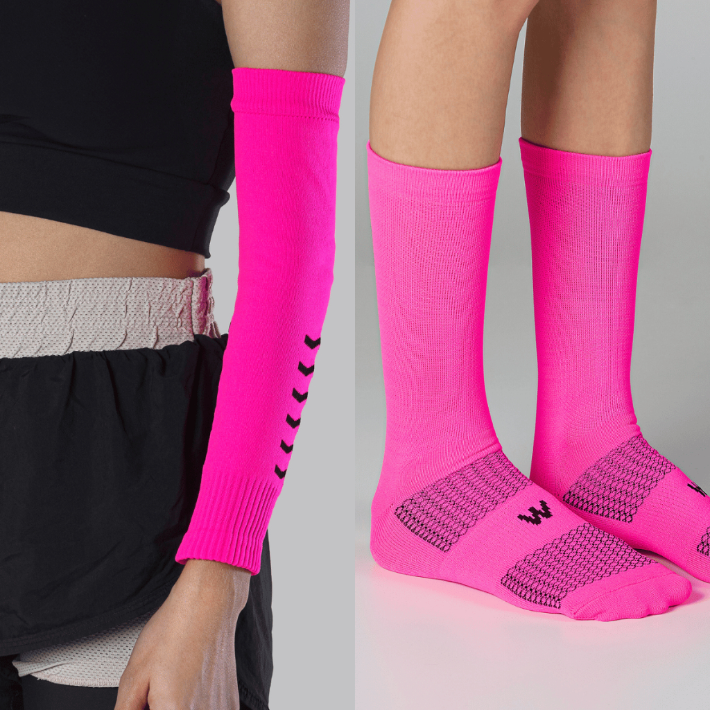 Kit Manguito + Meia Performance UP Unissex Poliamida Confortável Esportivo Ciclismo Corrida