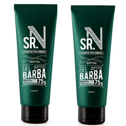 GEL PÓS BARBA SR N NATURA KIT COM 2 UNIDADES