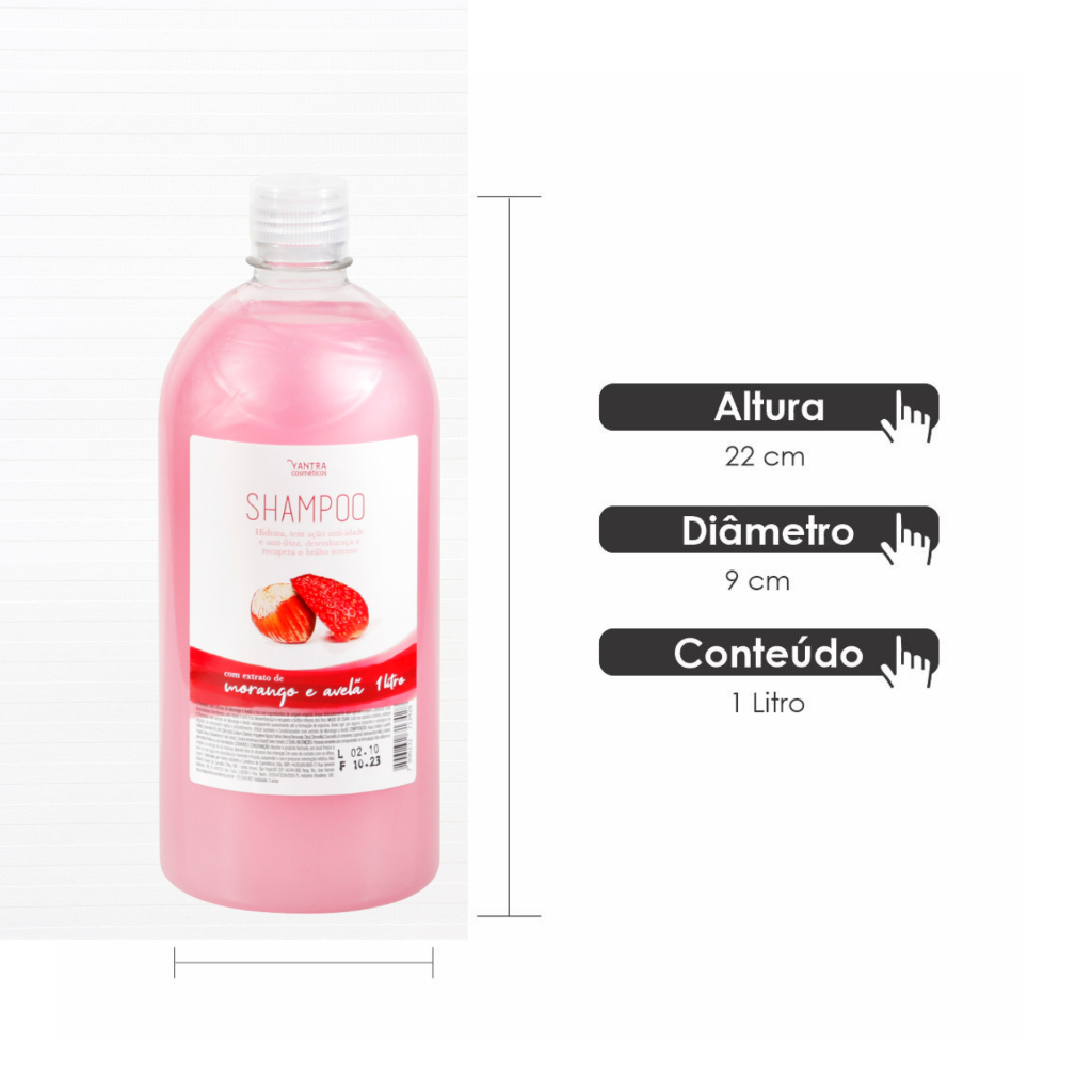 Detalhes do Condicionador para cabelos Morango e Avelã ( 1 Litro )