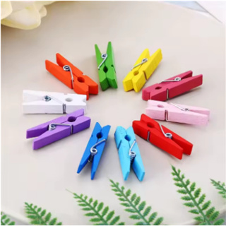 50 a 350 Mini pregador / Mini prendedor De Madeira 3,5cm pacote Varal De Foto Mural em Oferta na Shopee
