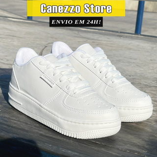 Tênis Feminino Casual Branco Ideal Academia sapato confortável estiloso em Oferta na Shopee