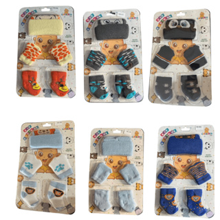 5 Kits Touca Luva e Meia Para Bebê Recém Nascido Maternidade Enxoval Sortidas em Oferta na Shopee