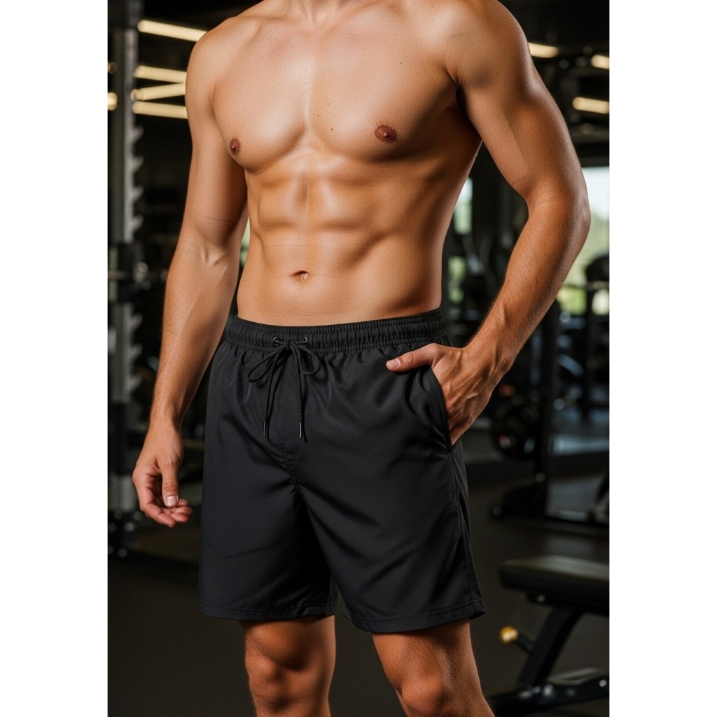 Bermuda Masculina Academia Treino Tactel com Elastano Mauricinho