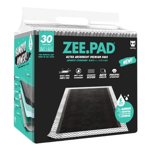 Tapete Higiênico Zee Pad com 30 unidades - Preto em Oferta na Shopee