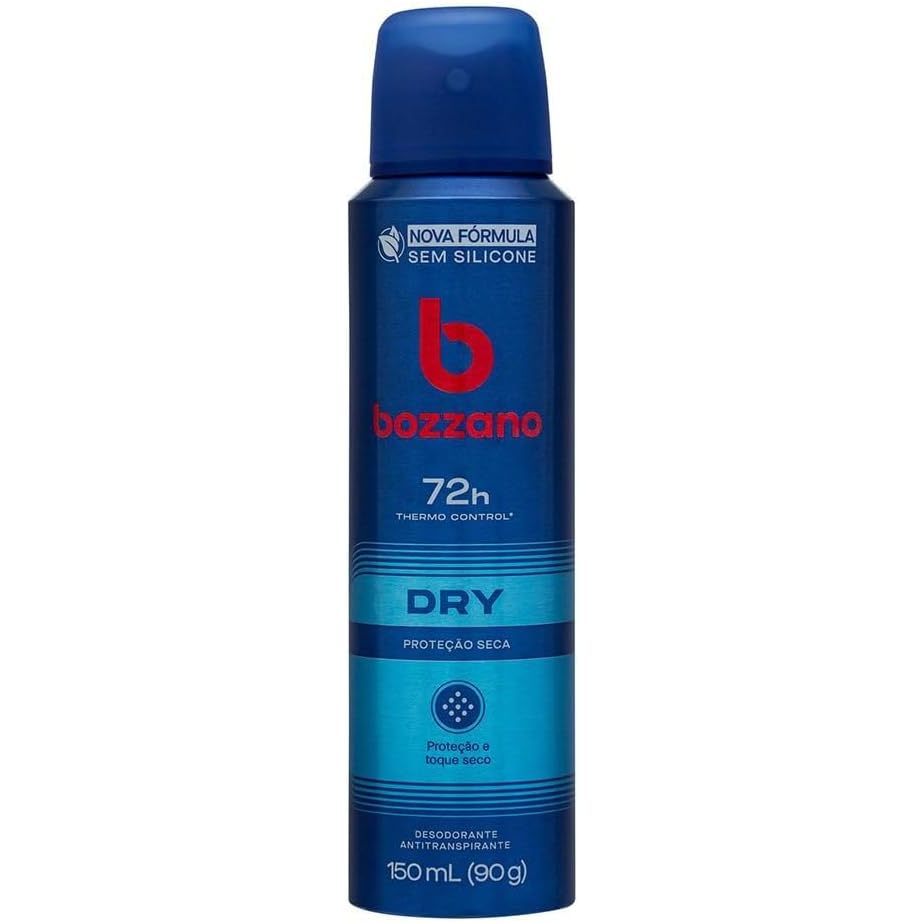 Bozzano Desodorante Aerossol Antitranspirante Masculino Dry 150ml em Oferta na Shopee