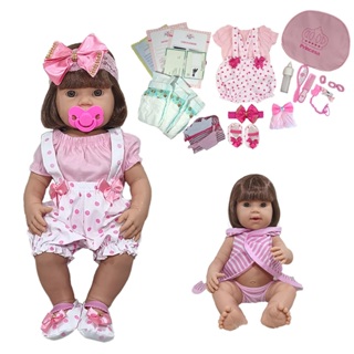 Boneca Bebê Mamãe Reborn Realista Bolsa + 28 Itens em Oferta na Shopee