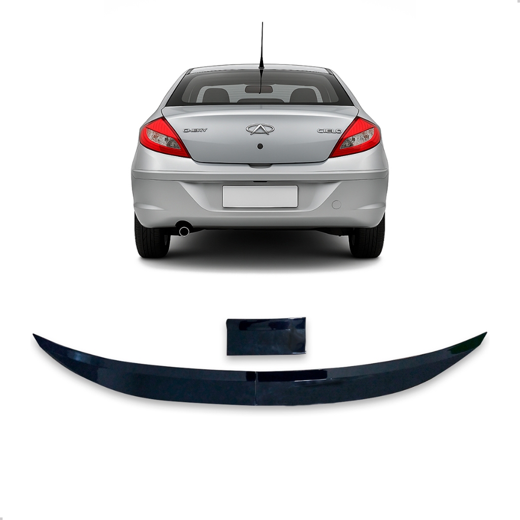 Aerofólio Para Chery Cielo Sedan 2010 2011 2012 2013 2014 Black Piano