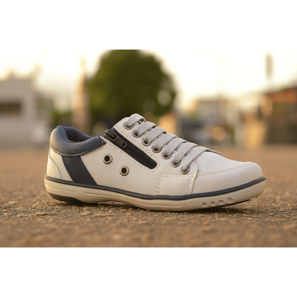 Tenis Infantil Casual Sapatênis Fechamento Elastico e Ziper em Oferta na Shopee