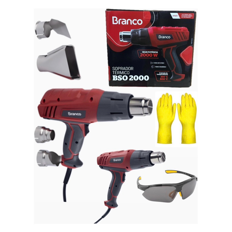 Soprador Ventilador Térmico 2000w Branco E Kit Epi + Potente em Oferta na Shopee