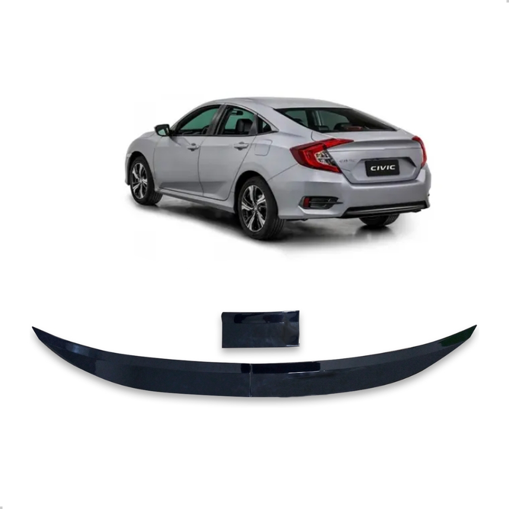 Aerofólio Para Honda Civic 2013 2014 2015 2016 2017 2018 2019 A 2020 Black Piano