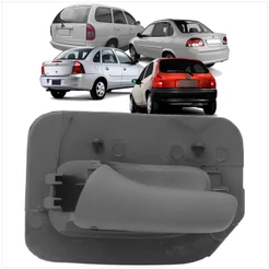 Gatilho Maçaneta Interna Traseira Corsa 1993 a 2002 Classic 2004 a 2016 Lado Direito Cinza