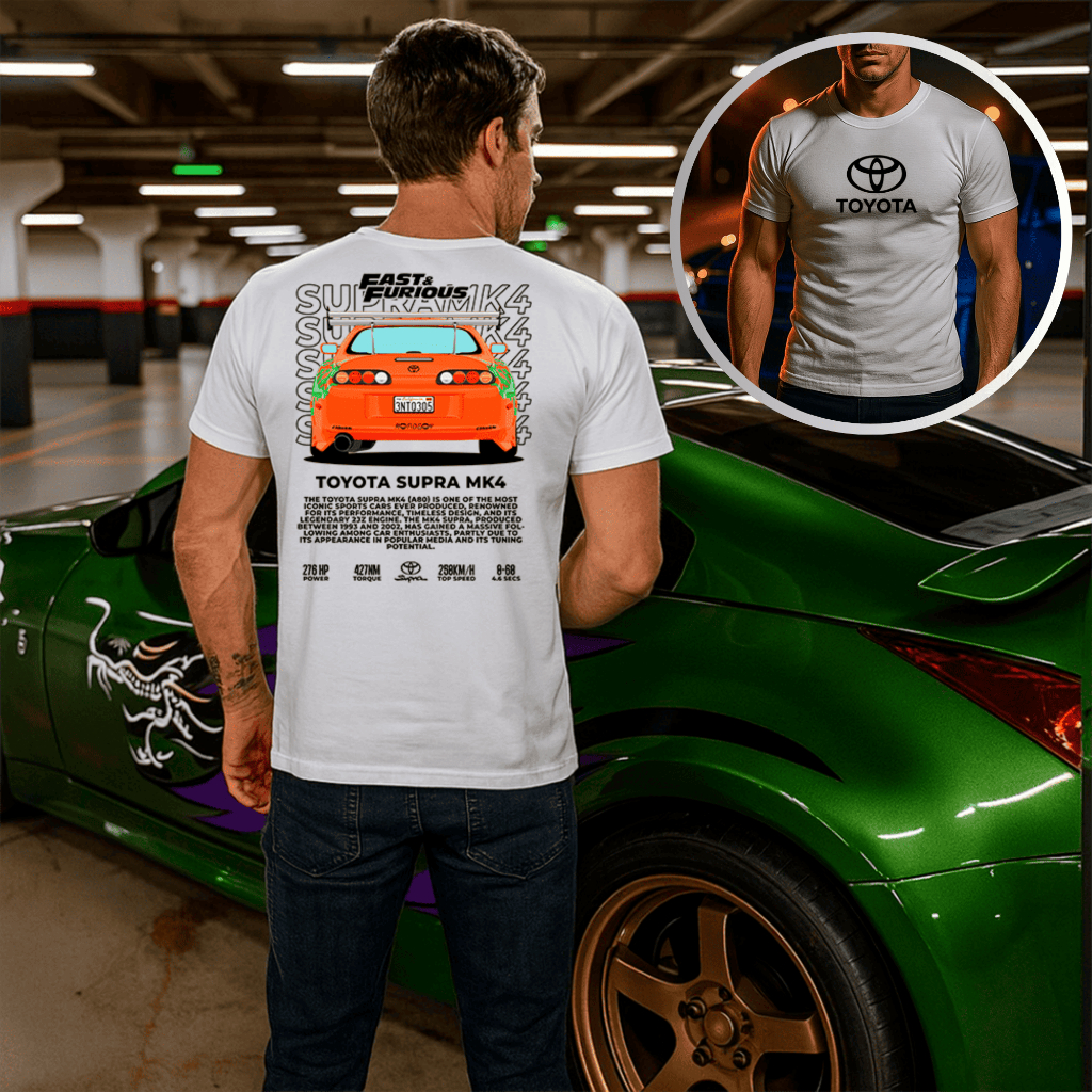 Camisa Supra Mk4 Brian Toyota Carro Camiseta Streetwear Masculina 100% Algodão Premium Carros JDM
