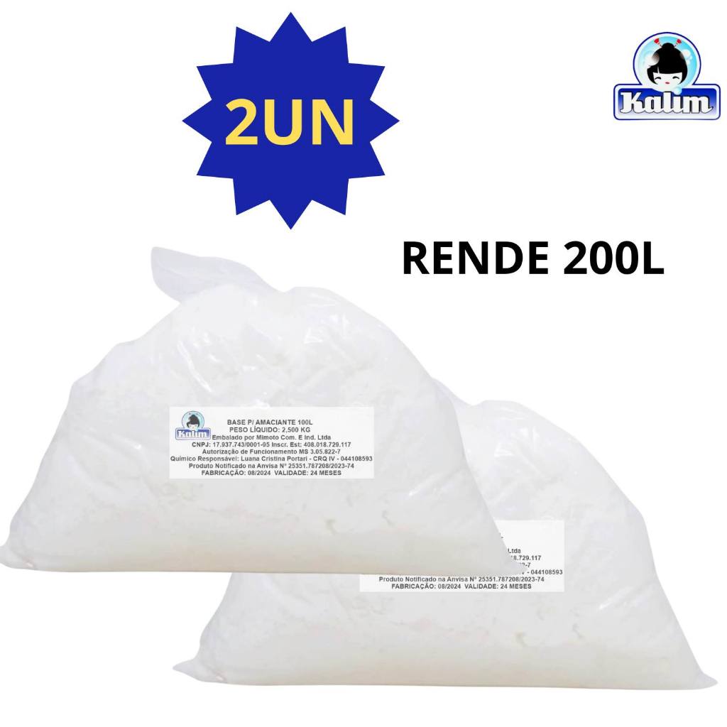 Base para amaciante 5kg ( rende 200 litros) Apenas a Base