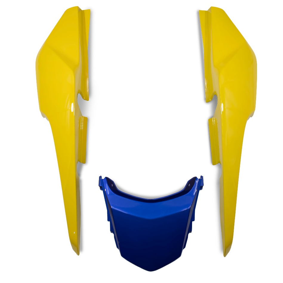 Rabeta Completa Titan 150 2014 Edição Especial Amarelo Topázio Central Azul Twister Par