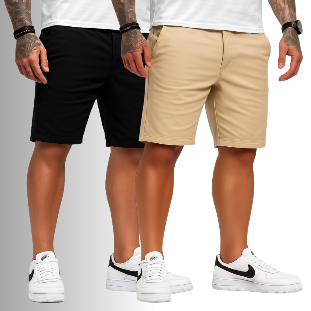 Kit 2 Bermuda Sarja Colorida Premium Masculino Diversa Cores
