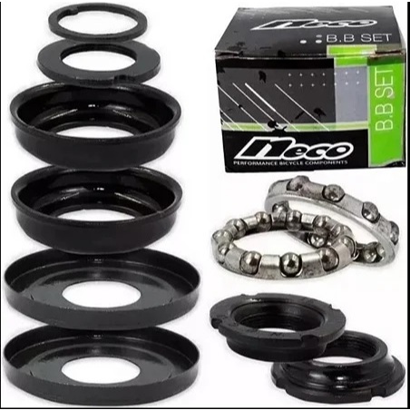 Movimento Caixa Central Bicicleta Aro 26 24 20 16 Neco 45mm Pedivela MONOBLOCO Bike Urbana MTB