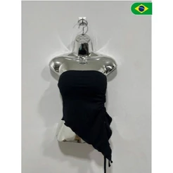 Cropped Feminino Blusinha Tomara Que Caia Moda Blogueira