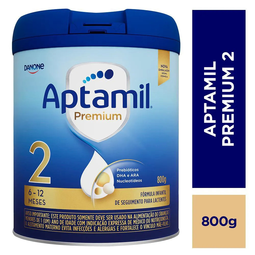 Formula Infantil Aptamil Premium 2 800g 6 a 12 meses - Danone