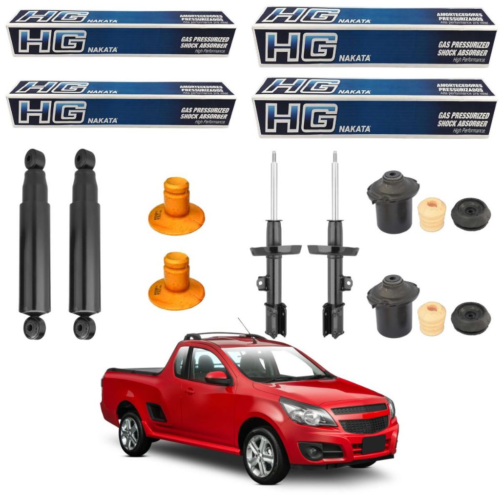 KIT 4 AMORTECEDOR MONTANA 2011 A 2020 NAKATA + KIT