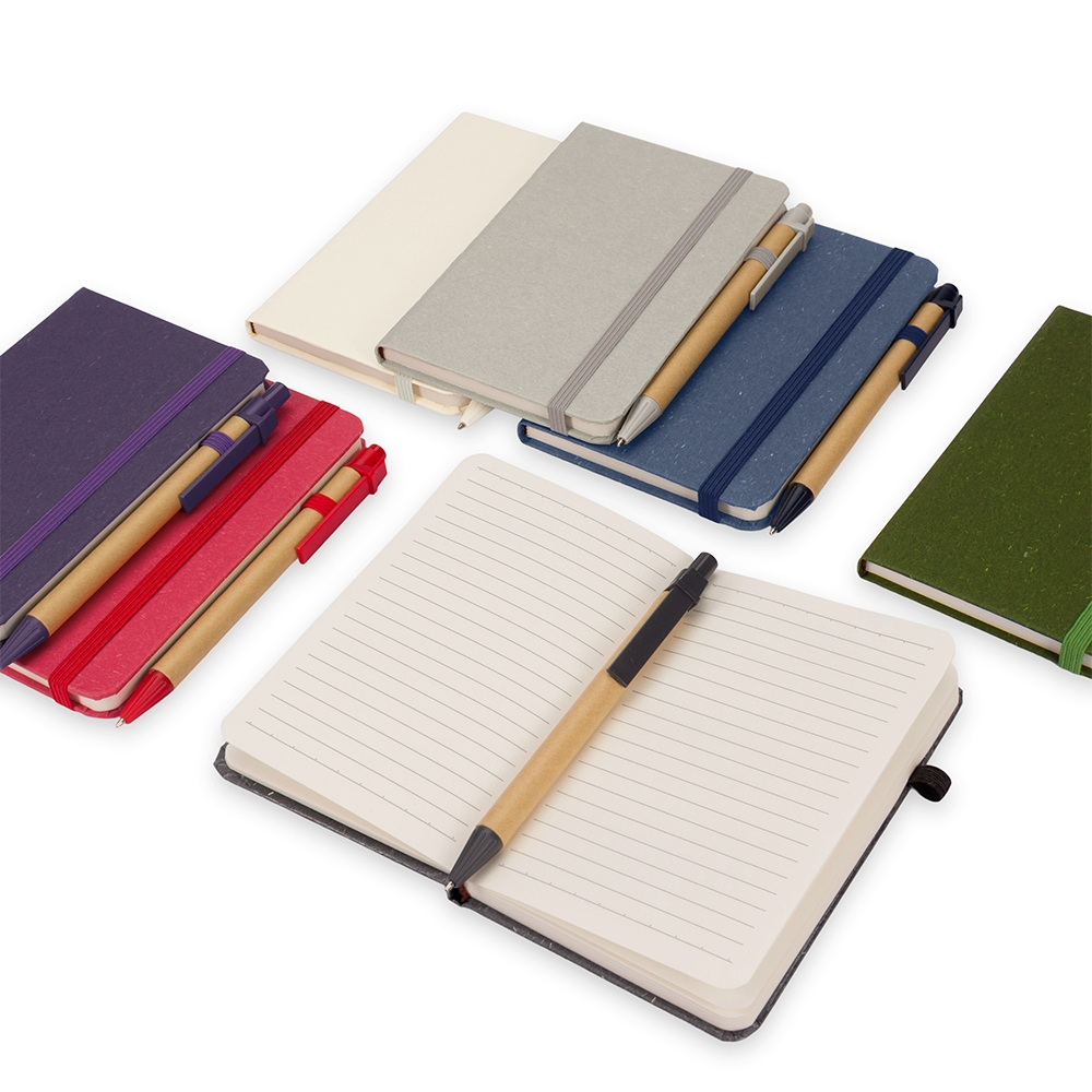 Caderneta Palha de Trigo com Caneta em Oferta na Shopee