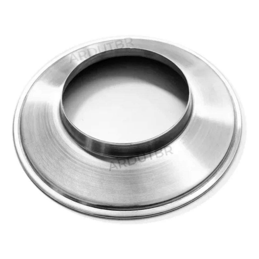 Aro Anel Arremate 100mm De Alumínio Ideal Para Duto Tubos Acabamento Em Aquecedores A Gás Chaminés