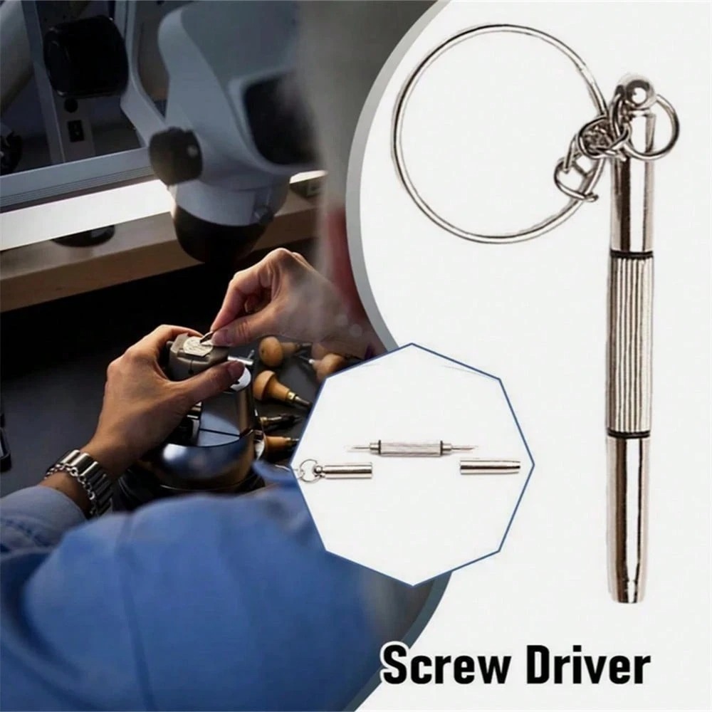 Mini Chaveiro 3 em 1 Chave de Fenda kit com 3 ou 5 Reparo Relógio Oculos Relogio Chave de fenda multifuncional