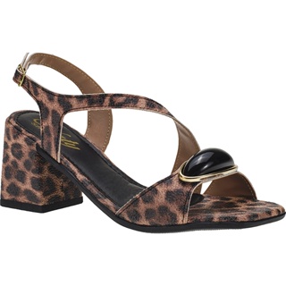 Sandália Jade Feminina Naty Shoes Salto Alto Confortável Enfeite Metalizado Gota Moda Blogueira em Oferta na Shopee