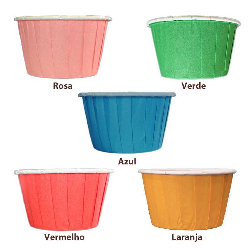 Detalhes do Forminhas para Cupcake Forneáveis Plissadas