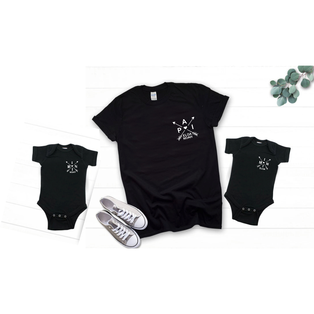 Kit tal pai filho filha gemeos nome personalizado